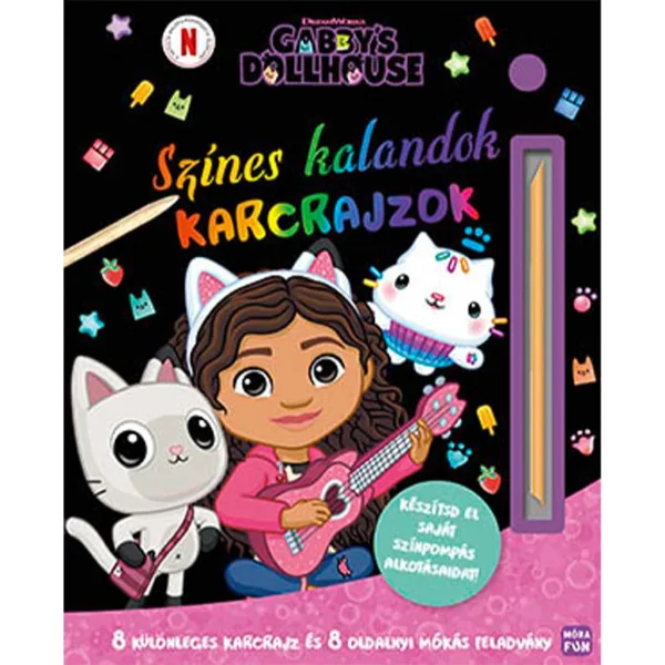Móra: Koci Domek Gabi - Kolorowe przygody, rysunki do zdrapywania zdjęcie 1