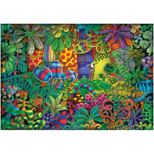 Mordillo Malarz 1500-elementowe puzzle compact - Clementoni zdjęcie 2