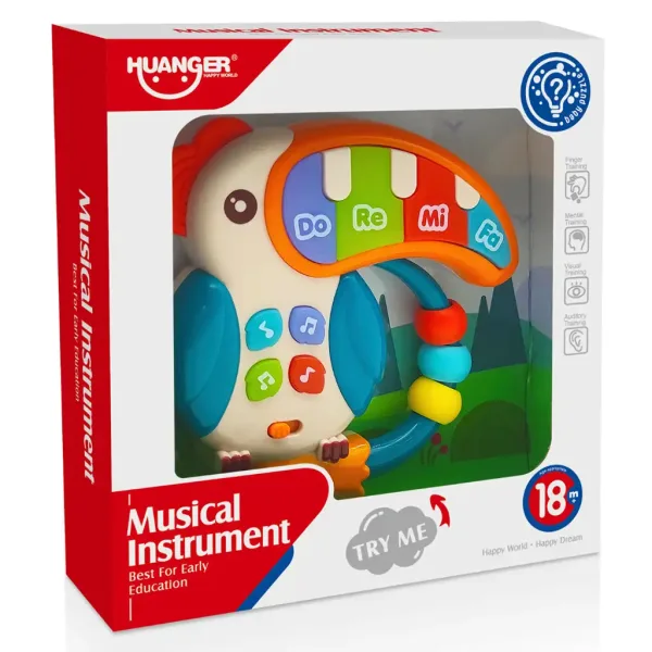 Music World: Grający tukan fortepian 14cm zdjęcie 4