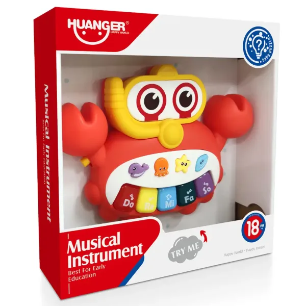 Music World: Wesoły krab grający na pianinie zdjęcie 4