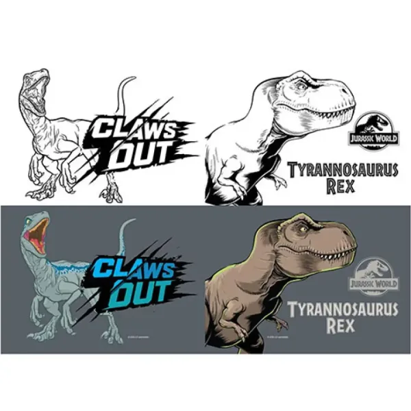 Must... Jurassic World zeszyt w linie z kolorowanką, 40 kartek, w dwóch wariantach zdjęcie 4