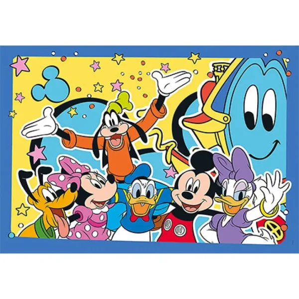 Myszka Miki i przyjaciele Supercolor 2 w 1 puzzle 2x20 elementów - Clementoni zdjęcie 2