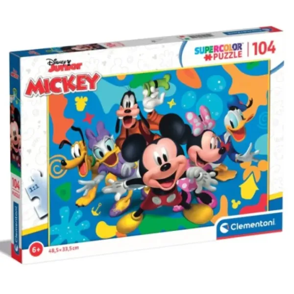 Myszka Miki i przyjaciele Supercolor puzzle 104 elementów - Clementoni