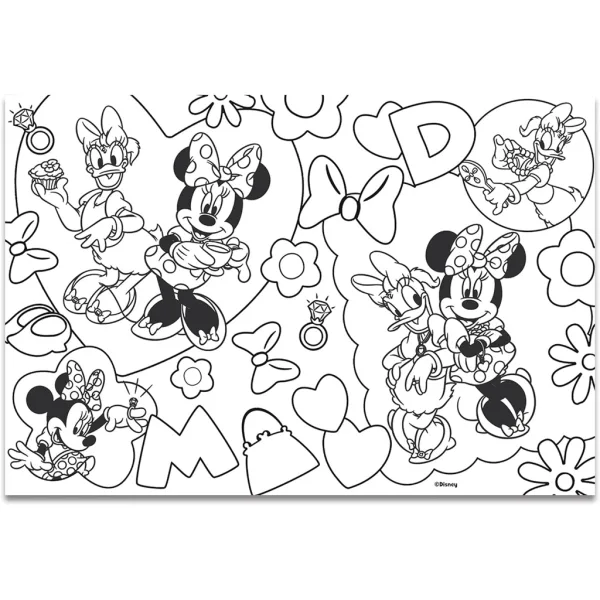 Myszka Minnie 2 w 1 puzzle i kolorowanka 60 elementów 50x35cm – Lisciani zdjęcie 3