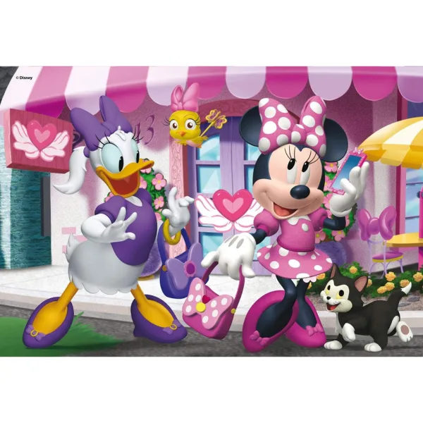Myszka Minnie 2 w 1 układanka 108 elementów i kolorowanka 50x35 cm - Lisciani zdjęcie 2