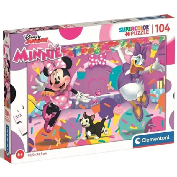 Myszka Minnie i przyjaciele Supercolor Maxi puzzle 104 elementy - Clementoni zdjęcie 1