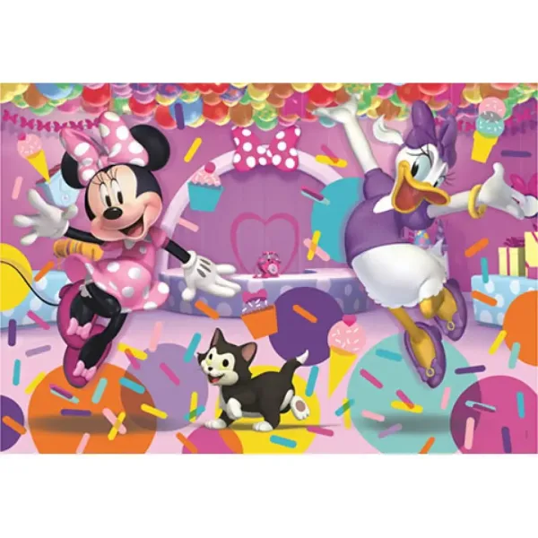 Myszka Minnie i przyjaciele Supercolor Maxi puzzle 104 elementy - Clementoni zdjęcie 2