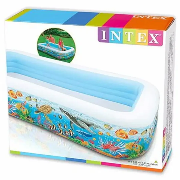 Nadmuchiwany rodzinny basen o motywie morskim 305 cm - Intex zdjęcie 2