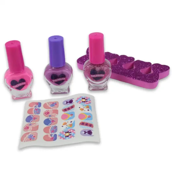 Nail Art: Zestaw do manicure z walizką, lakierami do paznokci i akcesoriami zdjęcie 3
