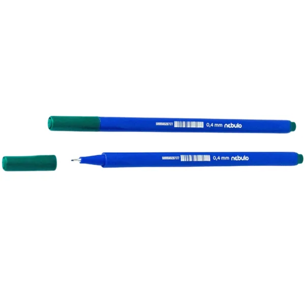 Nebulo: Trójkątny cienkopis w kolorze zielonym 0,4 mm - 722-B zdjęcie 1