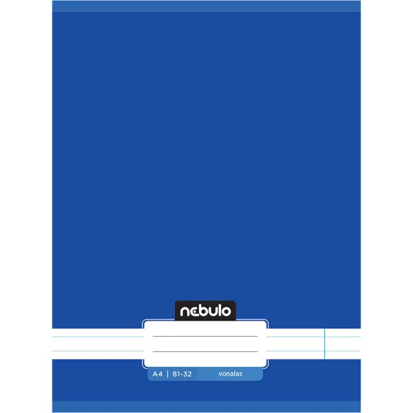 Nebulo: Zszywany zeszyt w linie w kolorze oceanicznego błękitu 81-32 A/4 zdjęcie 1