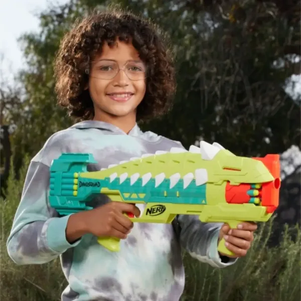 Nerf DinoSquad Armorstrike wyrzutnia piankowych pocisków - Hasbro zdjęcie 3
