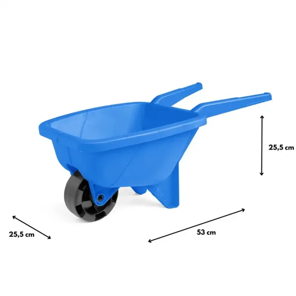 Niebieska 53 cm taczka do piaskownicy - Wader zdjęcie 2