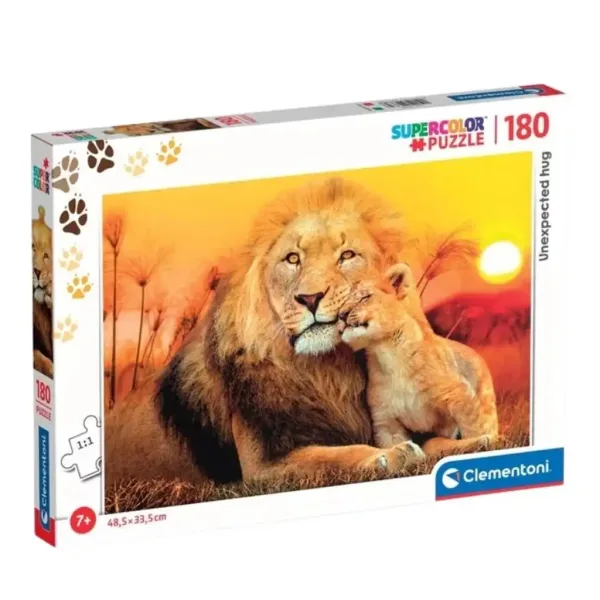 Nieoczekiwany uścisk 180-elementowe puzzle Super Color - Clementoni zdjęcie 1