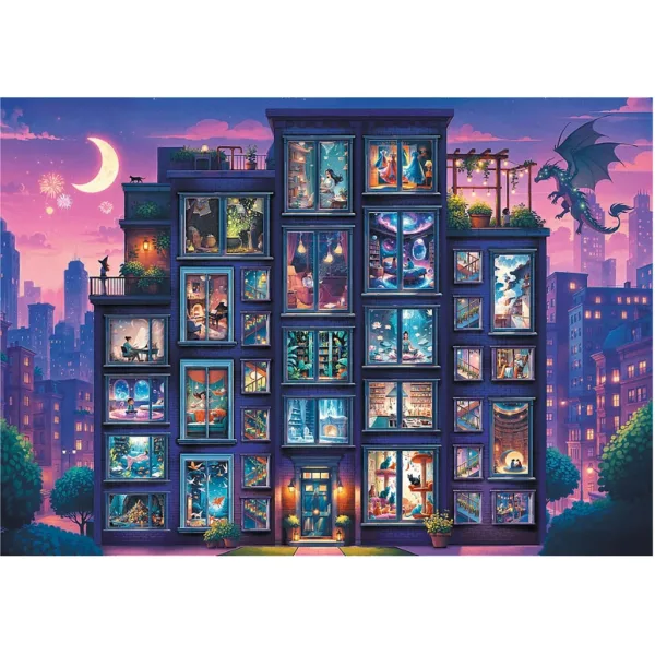 Noc pełna opowieści Premium Plus — puzzle 1000 elementów - Trefl zdjęcie 2