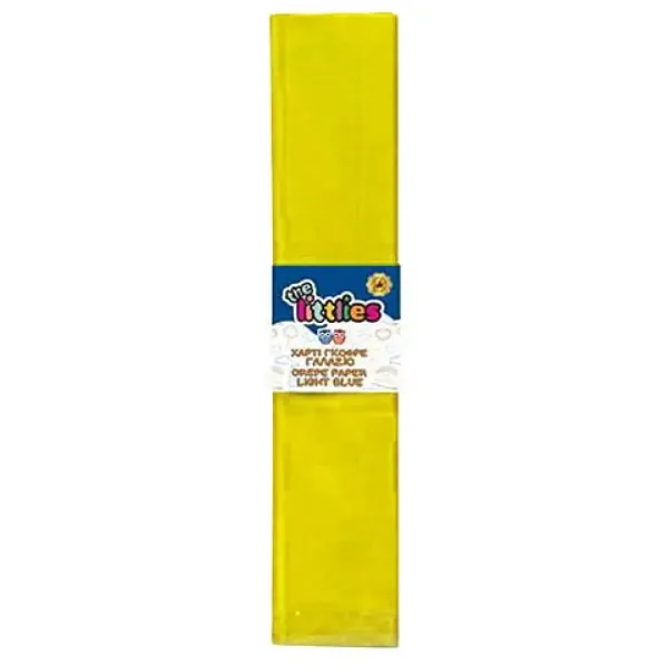 Papier krepowy w kolorze żółtym 50x200 cm zdjęcie 1