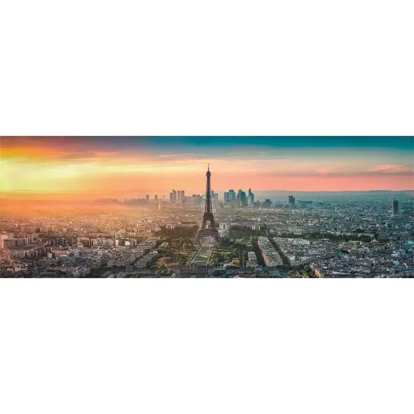 Paryż, Francja panoramiczna układanka 1000 elementów 98x33 cm - Clementoni zdjęcie 2