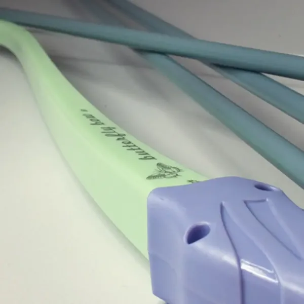 Pastelowy zielony i fioletowy zestaw łuków ze strzałami z przyssawkami, 83 cm zdjęcie 3