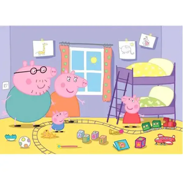 Peppa Pig maxi puzzle 60 elementów - Clementoni zdjęcie 2