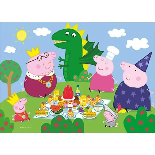 Peppa Świnka Supercolor 2 w 1 puzzle 2x20 elementów - Clementoni zdjęcie 3