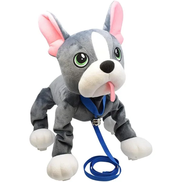 Peppy Pets: pluszowy buldog francuski z smyczą 28 cm zdjęcie 2