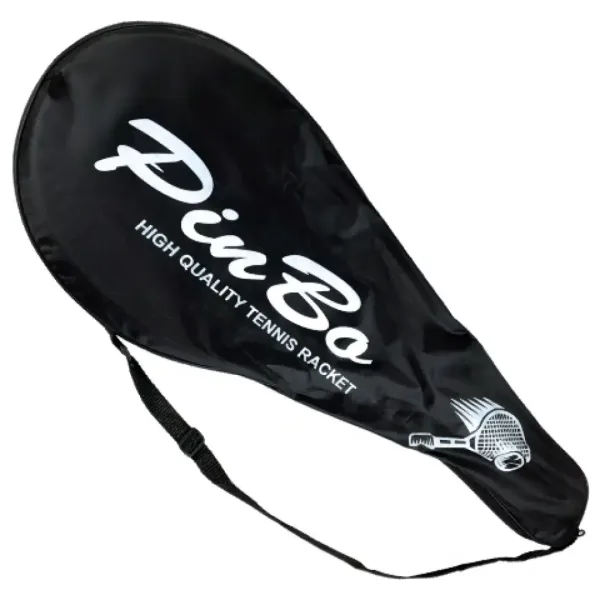 PinBo 63cm metalowa rakieta tenisowa z piłką tenisową w torbie zdjęcie 4