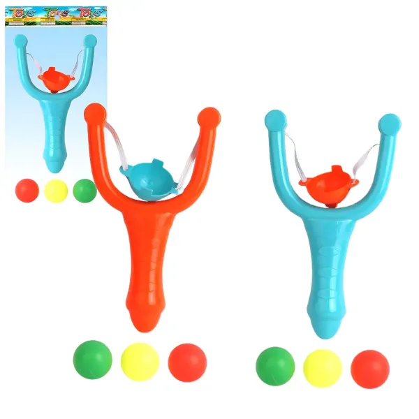 Plastikowy kolorowy zestaw procy w dwóch wersjach, 12 cm, 1 sztuka zdjęcie 1