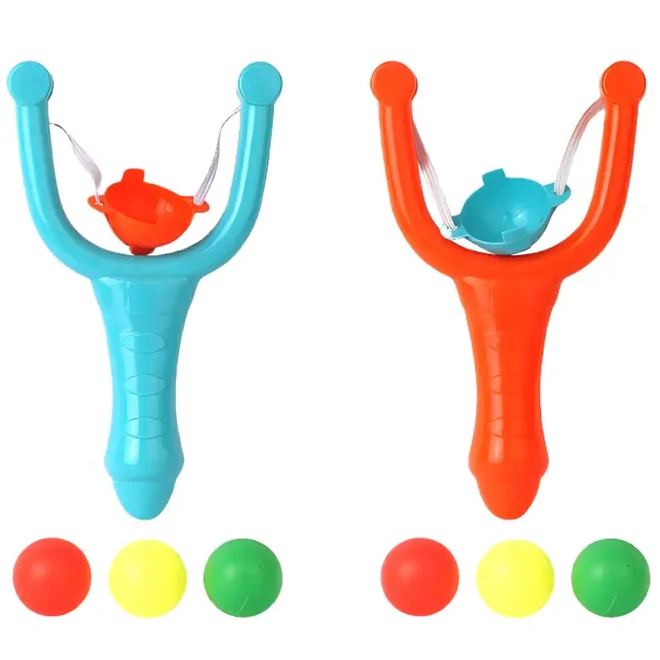 Plastikowy kolorowy zestaw procy w dwóch wersjach, 12 cm, 1 sztuka zdjęcie 2