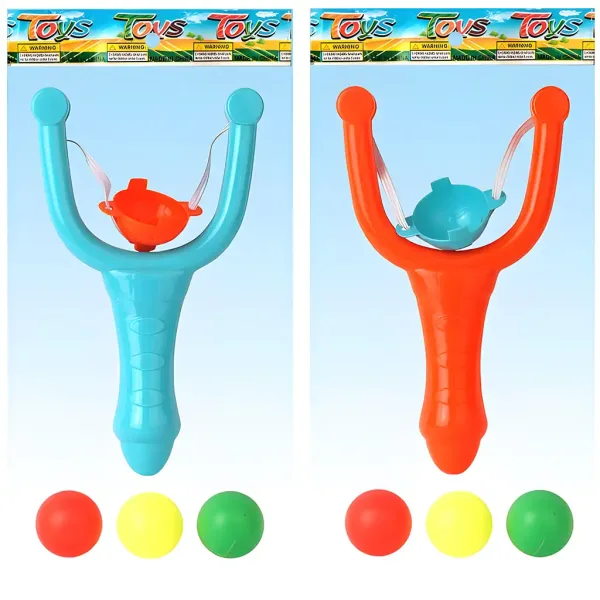 Plastikowy kolorowy zestaw procy w dwóch wersjach, 12 cm, 1 sztuka zdjęcie 3