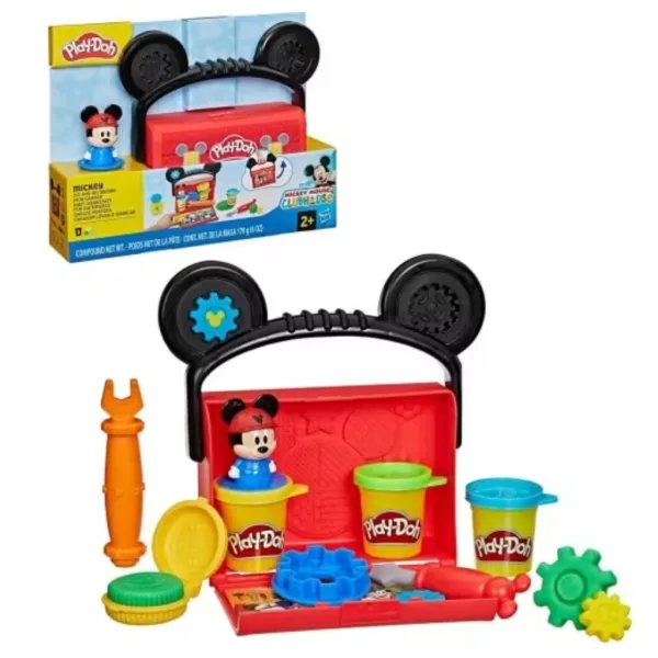 Play-Doh: Disney Jr. On-The-Go Mickey przenośny zestaw z ciastoliną - Hasbro zdjęcie 2