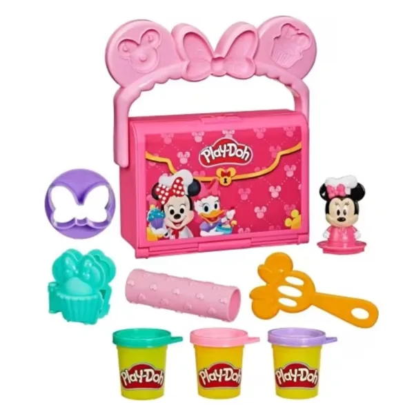 Play-Doh: Disney Jr. On-The-Go Minnie — przenośny zestaw ciastoliny - Hasbro zdjęcie 3