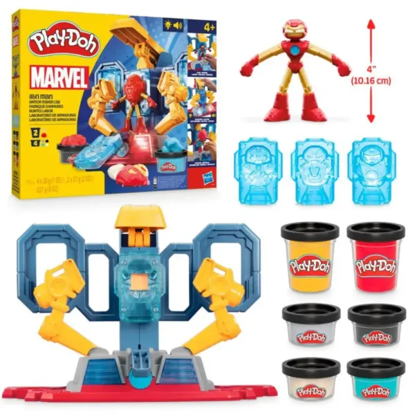 Play-Doh Marvel: Avengers Laboratorium do produkcji zbroi Iron Mana ze światłem i dźwiękiem - Hasbro zdjęcie 2