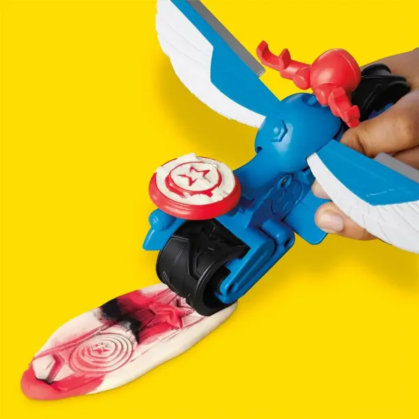 Play-Doh: Marvel Kapitan Ameryka Moto Slicer zestaw do zabawy - Hasbro zdjęcie 4