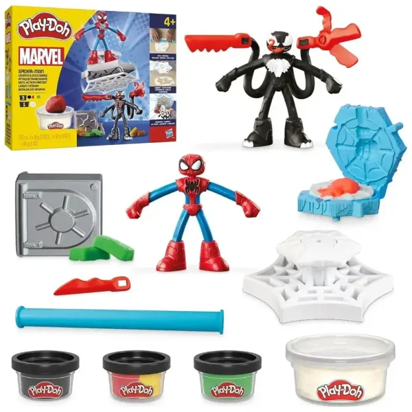 Play-Doh: Marvel Spider-Man Launch & Slice zestaw do zabawy - Hasbro zdjęcie 3