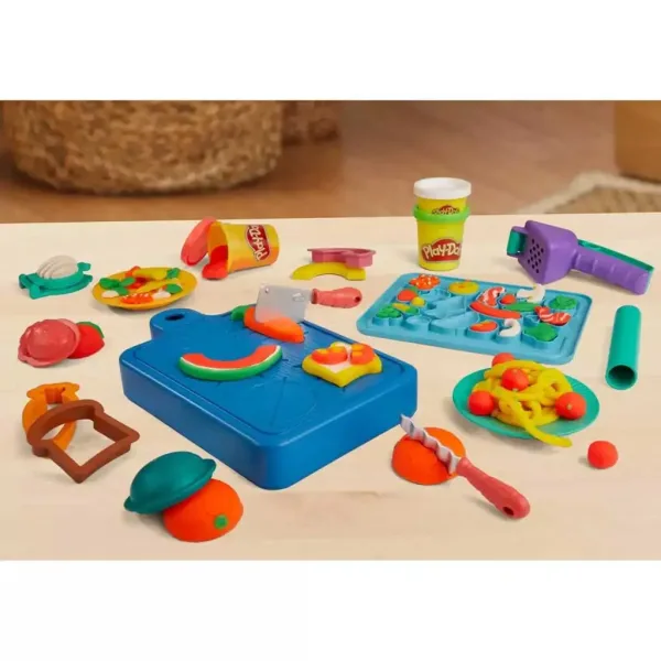 Play-Doh: Zestaw Mały Kucharz z 5 pojemnikami ciastoliny i akcesoriami 255g - Hasbro zdjęcie 3
