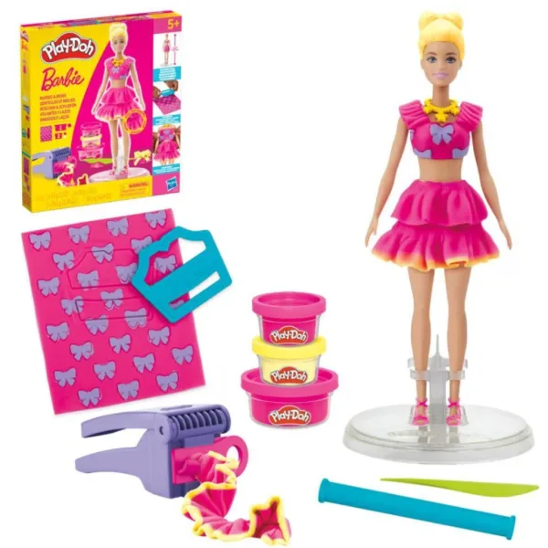 Play-Doh: Zestaw ciastoliny Barbie – fale i kokardy – Hasbro zdjęcie 2