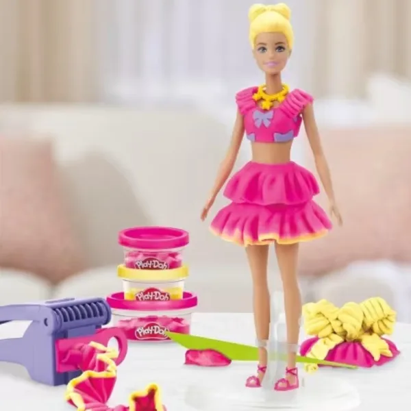 Play-Doh: Zestaw ciastoliny Barbie – fale i kokardy – Hasbro zdjęcie 3