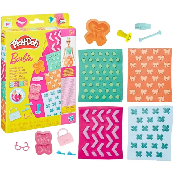 Play-Doh: Zestaw ciastoliny Barbie koraliki i kokardki - Hasbro zdjęcie 2