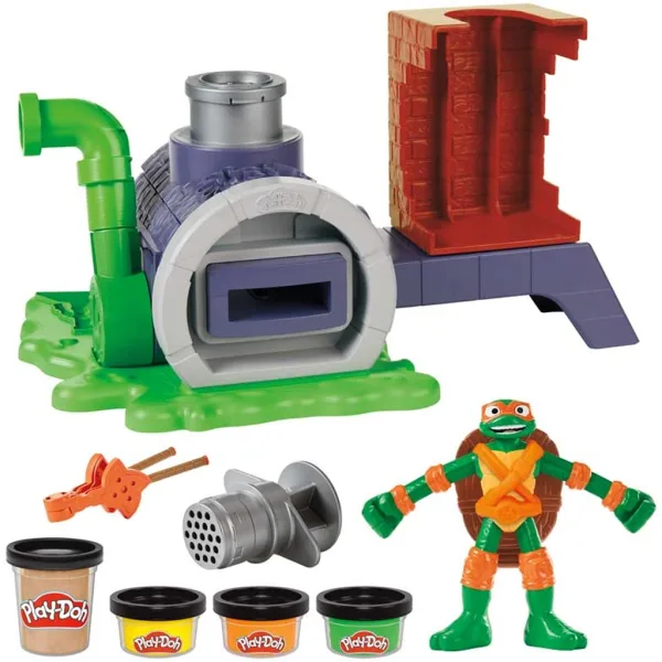 Play-Doh: Zestaw do robienia pizzy Teenage Mutant Ninja Turtles Slice and Blast – Hasbro zdjęcie 2