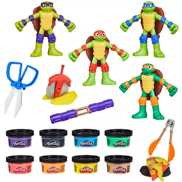 Play-Doh: Zestaw do zabawy Wojownicze Żółwie Ninja Cowabunga Creations - Hasbro zdjęcie 4