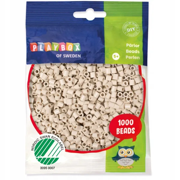 PlayBox: 5 mm koraliki MIDI do prasowania, 1000 szt., kolor jasnobrązowy zdjęcie 1