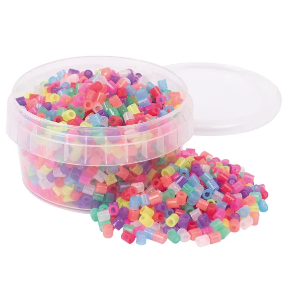 PlayBox: 5 mm koraliki MIDI do prasowania, 1000 sztuk, brokatowe kolory zdjęcie 1