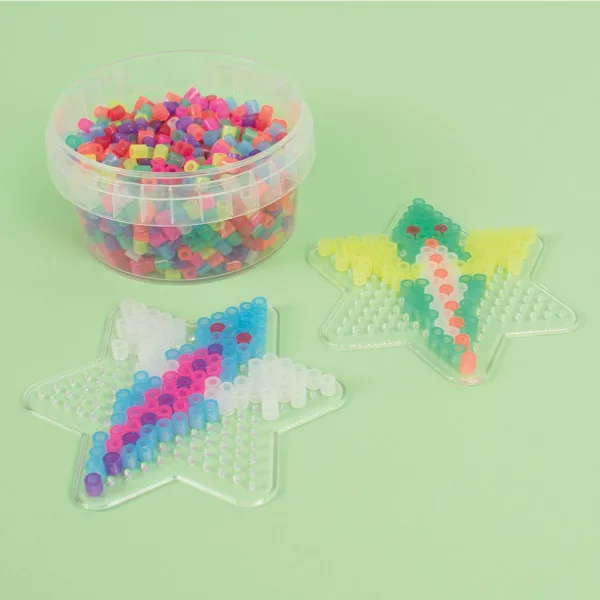 PlayBox: 5 mm koraliki MIDI do prasowania, 1000 sztuk, brokatowe kolory zdjęcie 2