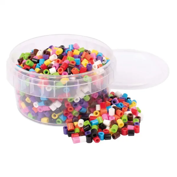 PlayBox: 5mm MIDI koraliki do prasowania - mix 10 żywych kolorów, 1000 sztuk zdjęcie 1