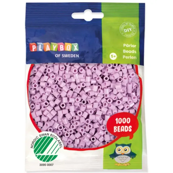 PlayBox: 5mm MIDI koraliki do prasowania 1000 sztuk w kolorze pastelowym fioletowym zdjęcie 1