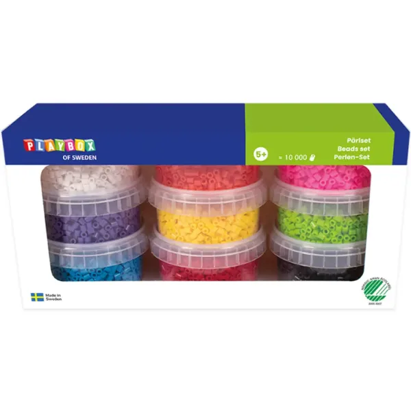 PlayBox: 9mm XL MAXI prasowalne koraliki w 9 kolorach, 10000 sztuk zdjęcie 1