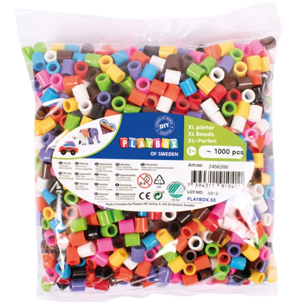 PlayBox: Kolorowe prasowanki midi XL 9 mm, opakowanie 1000 sztuk zdjęcie 1