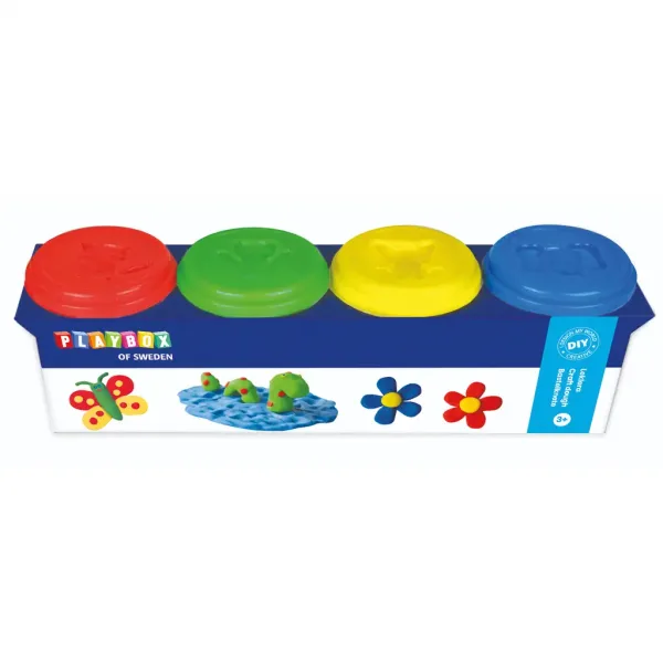 PlayBox: Kolorowy zestaw 4 ciastolin zdjęcie 1