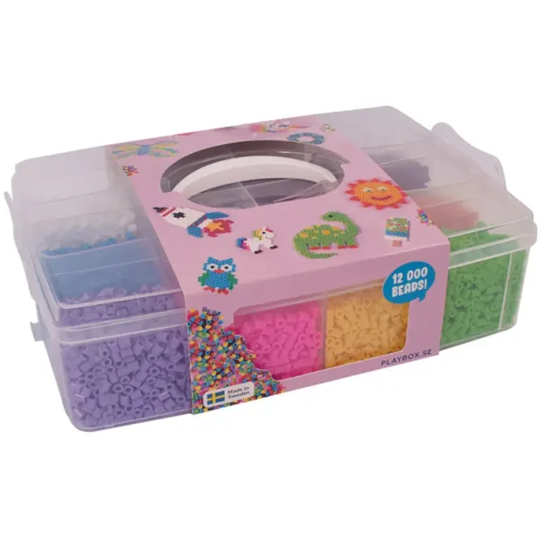 PlayBox: Maxi XL 9mm prasowanki w 12 kolorach w pudełku do przechowywania, 12000 sztuk zdjęcie 1