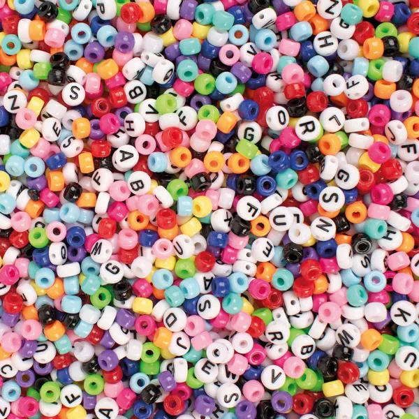 PlayBox: Mini koraliki z literkami z kolorowymi koralikami do nawlekania, 650 sztuk zdjęcie 2